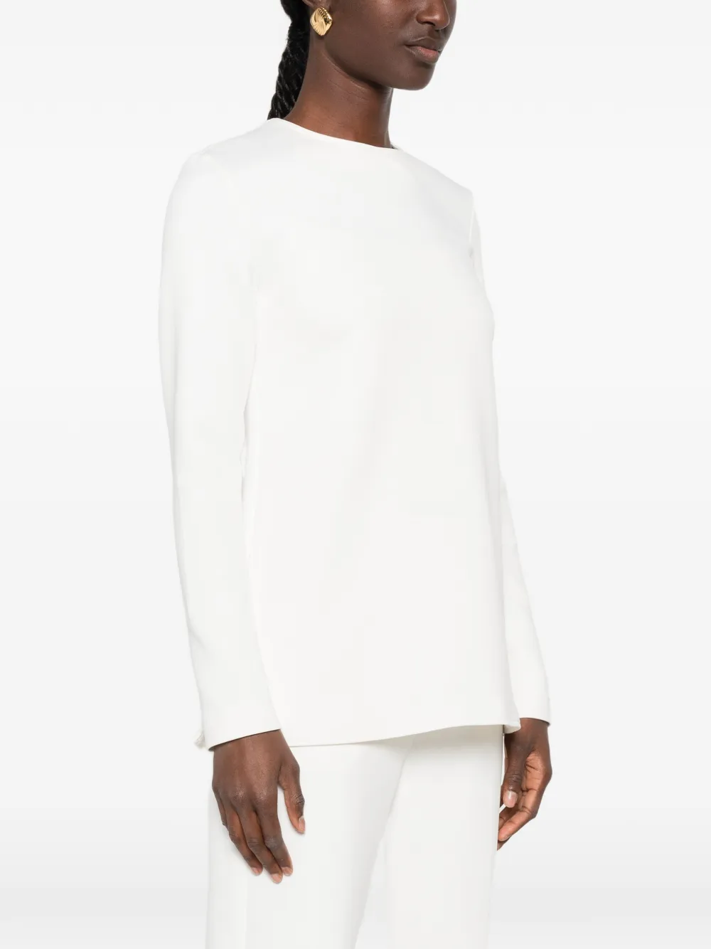 Max Mara Fuxia top met lange mouwen Wit