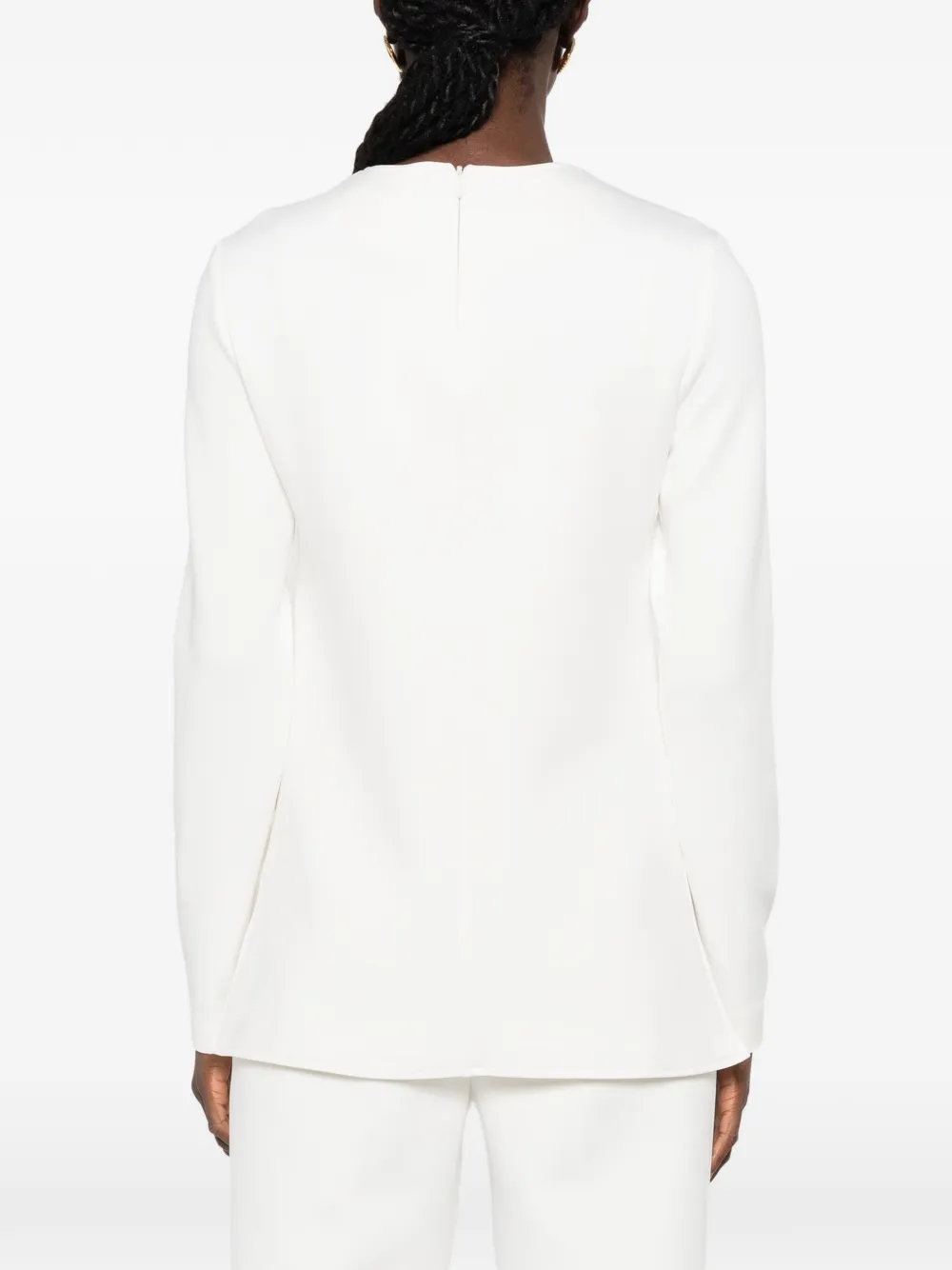 Max Mara Fuxia top met lange mouwen Wit