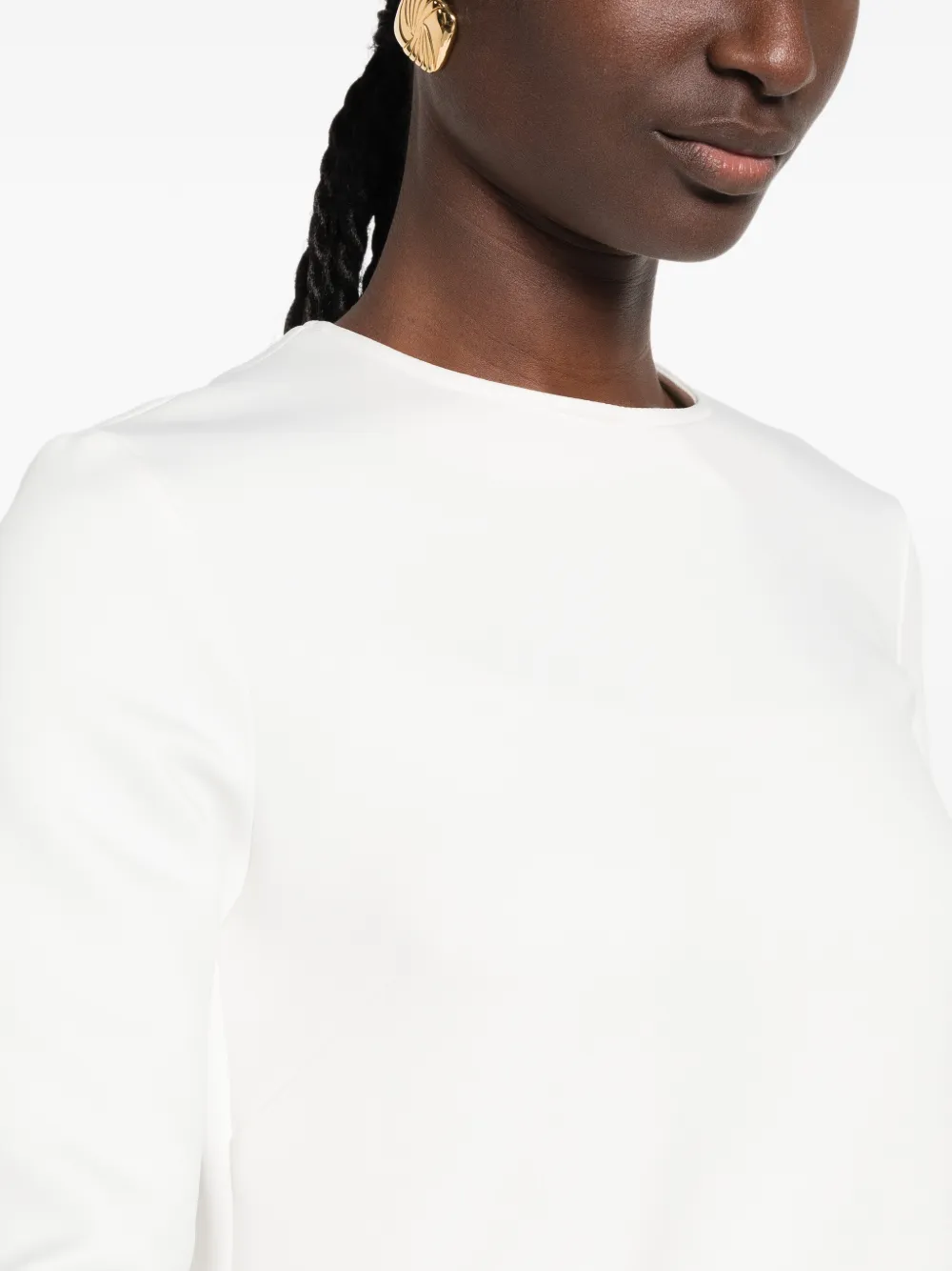 Max Mara Fuxia top met lange mouwen Wit