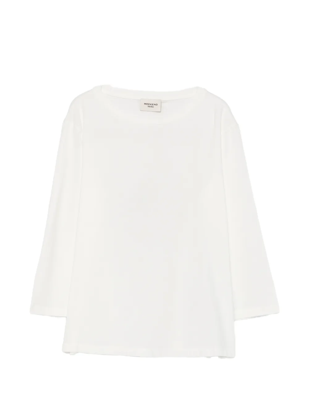 Weekend Max Mara boat-neck three-quarter-sleeve top - Nero
