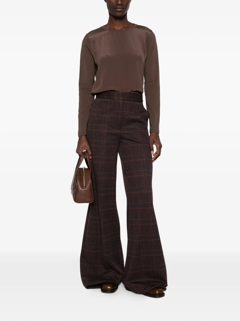 Max Mara T-shirt met lange mouwen Bruin