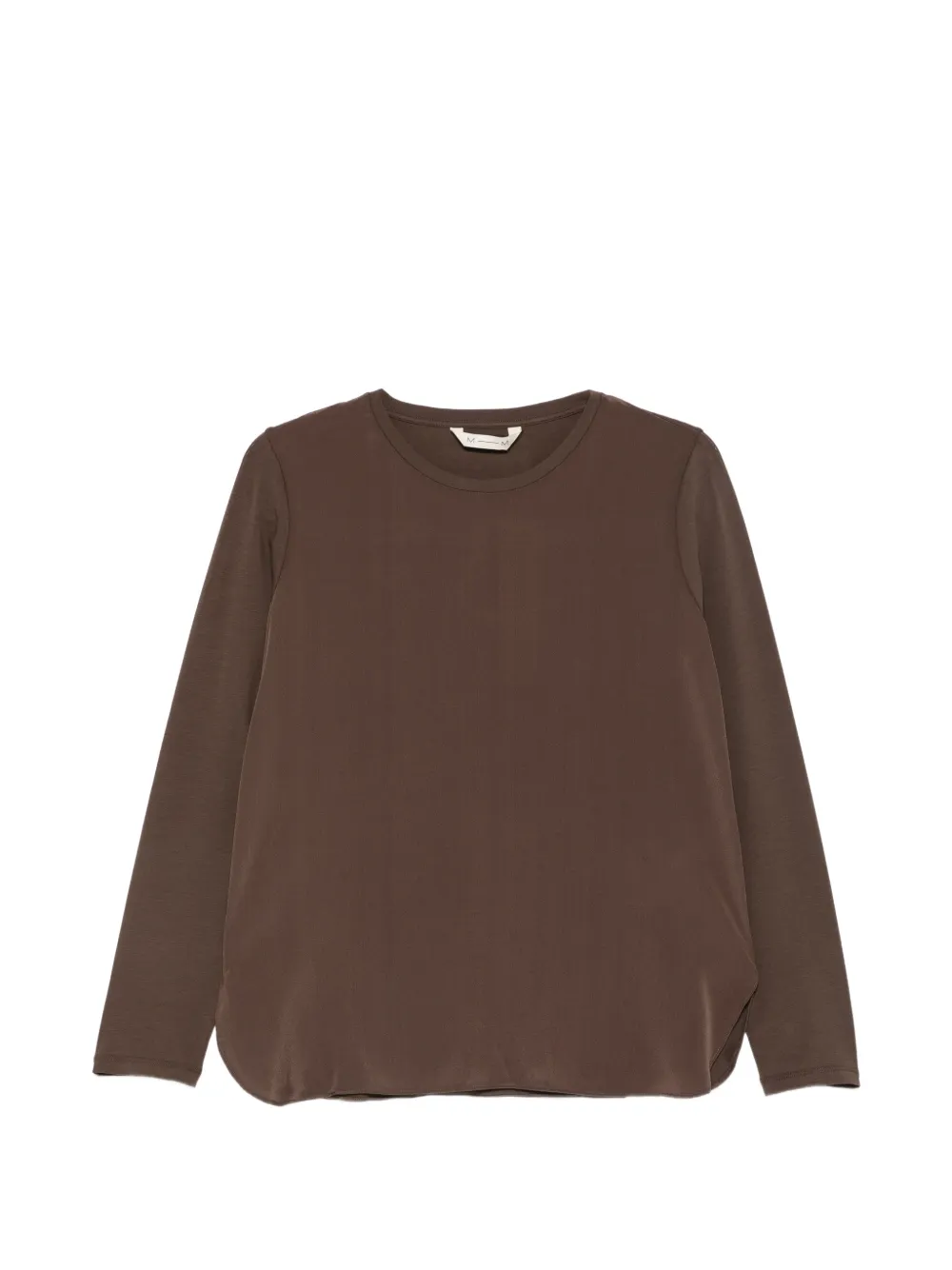 Max Mara T-shirt met lange mouwen Bruin