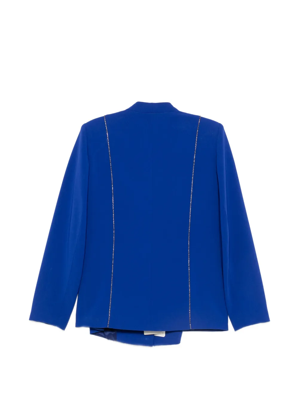Marina Rinaldi Giusto blazer met kristallen en enkele rij knopen Blauw