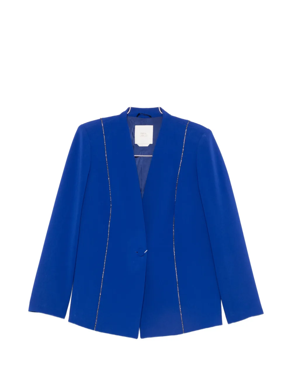 Marina Rinaldi Giusto crystal-embellished single-breasted blazer - Blau