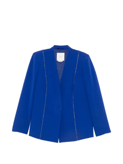 Marina Rinaldi Giusto crystal-embellished single-breasted blazer