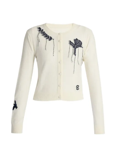 ERDEM flower-embroidered cardigan