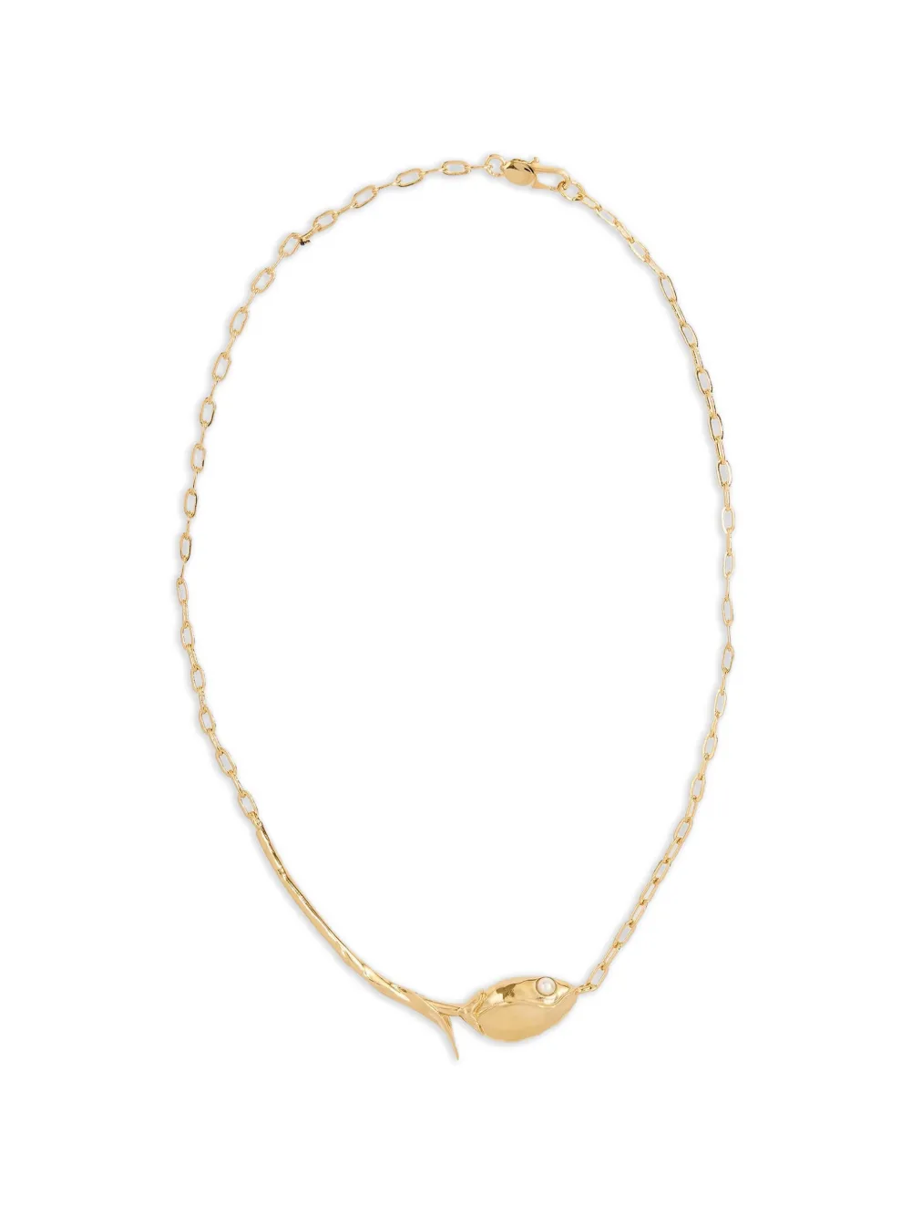 ERDEM Bloom floral-pendant necklace - Oro