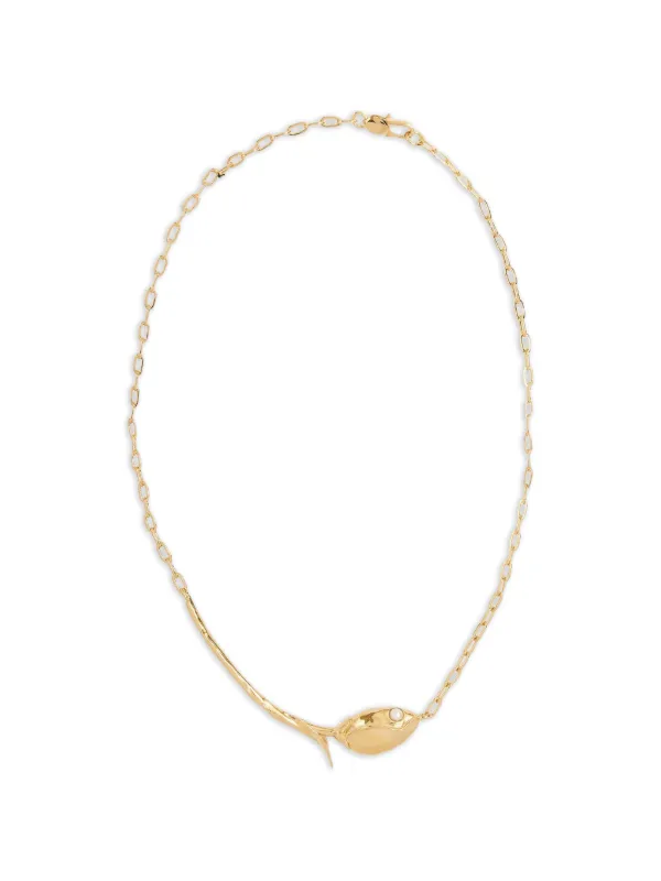 Erdem Bloom Floral-pendant Necklace in Gold