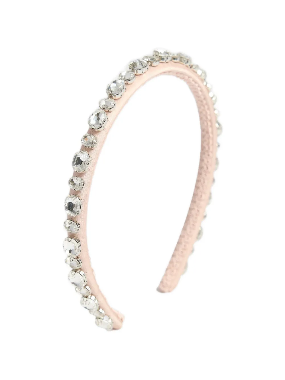 ERDEM crystal-embellished satin headband - Rosa