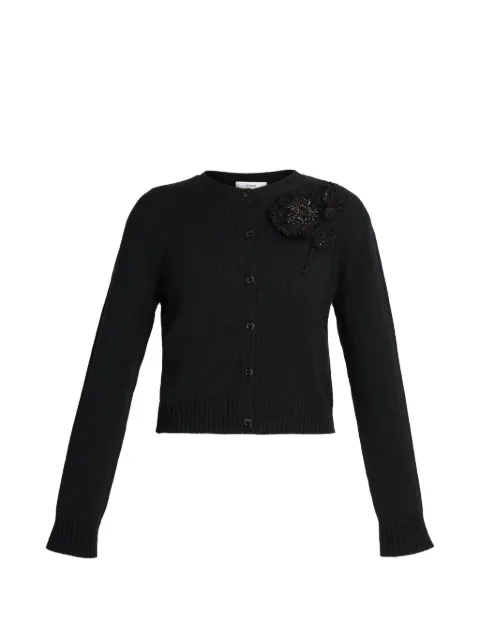 ERDEM embellished merino-wool cardigan