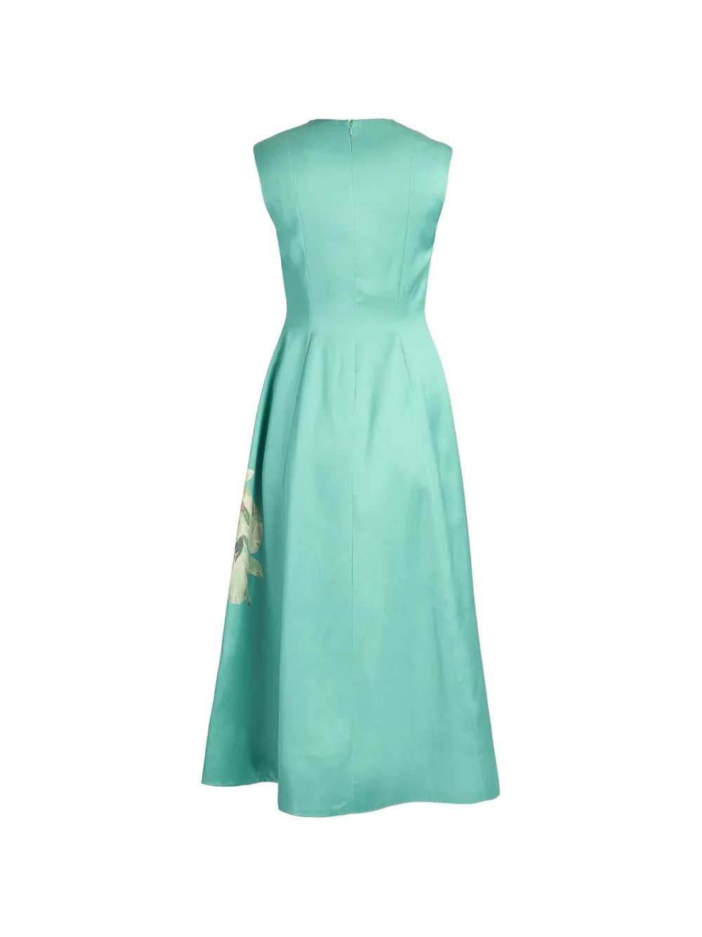 ERDEM floral-print sleeveless midi dress Groen