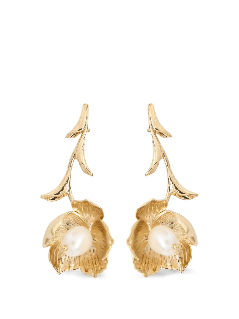 ERDEM floral-shape earrings - Oro