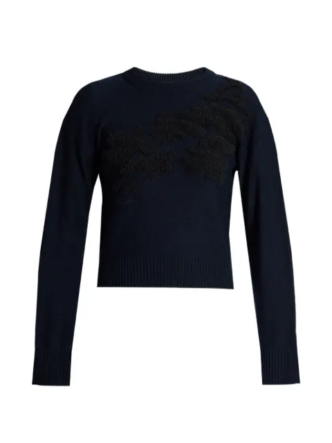 ERDEM fine-knit floral-embroidered sweater