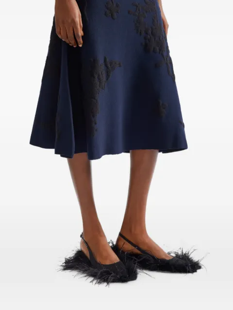 ERDEM jacquard-knit skirt