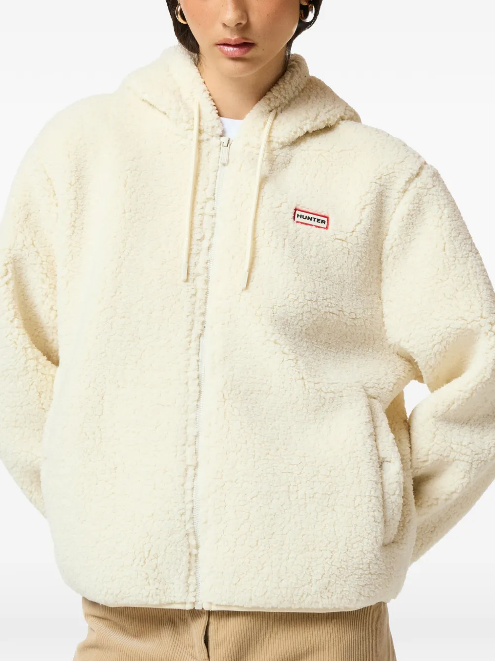 Hunter Bonelle Borg fleece jack Beige