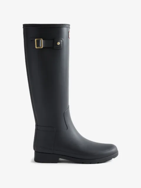 Hunter Wellington gold-trim boots