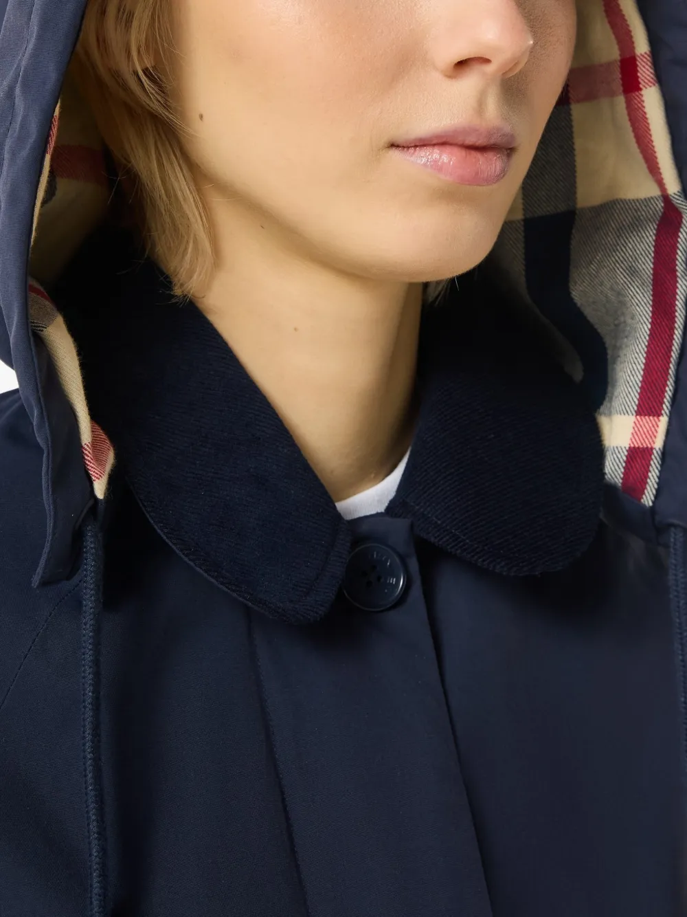 Hunter Originals jas met afneembare capuchon Blauw