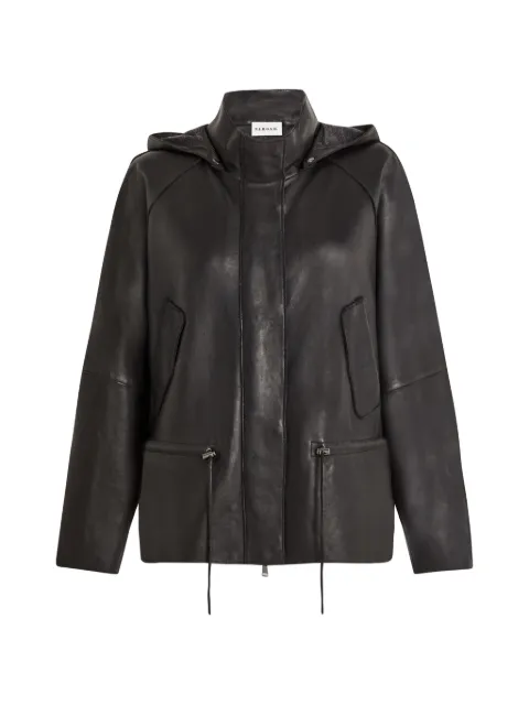 P.A.R.O.S.H. hooded leather jacket
