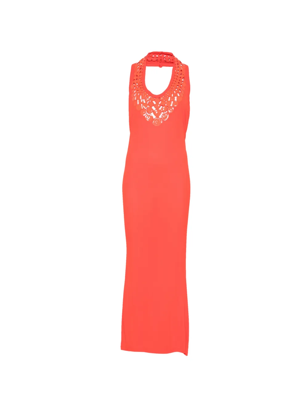 Pre-owned Jean Paul Gaultier 2000s Sequin-embellished Maxi Dress In Red