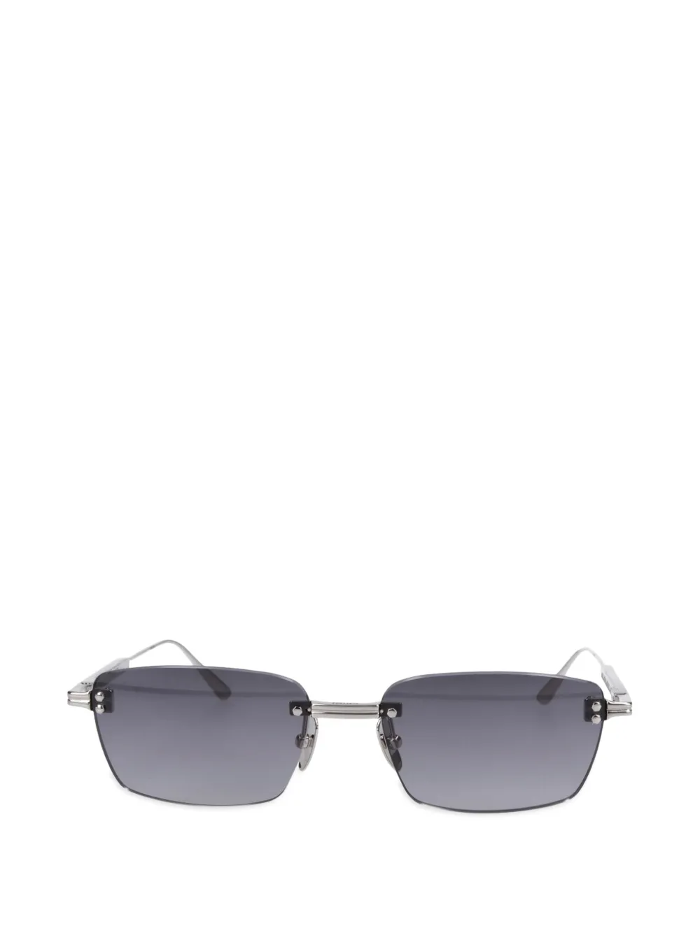 Chimi Rotate Rimless Cubic sunglasses - Argento