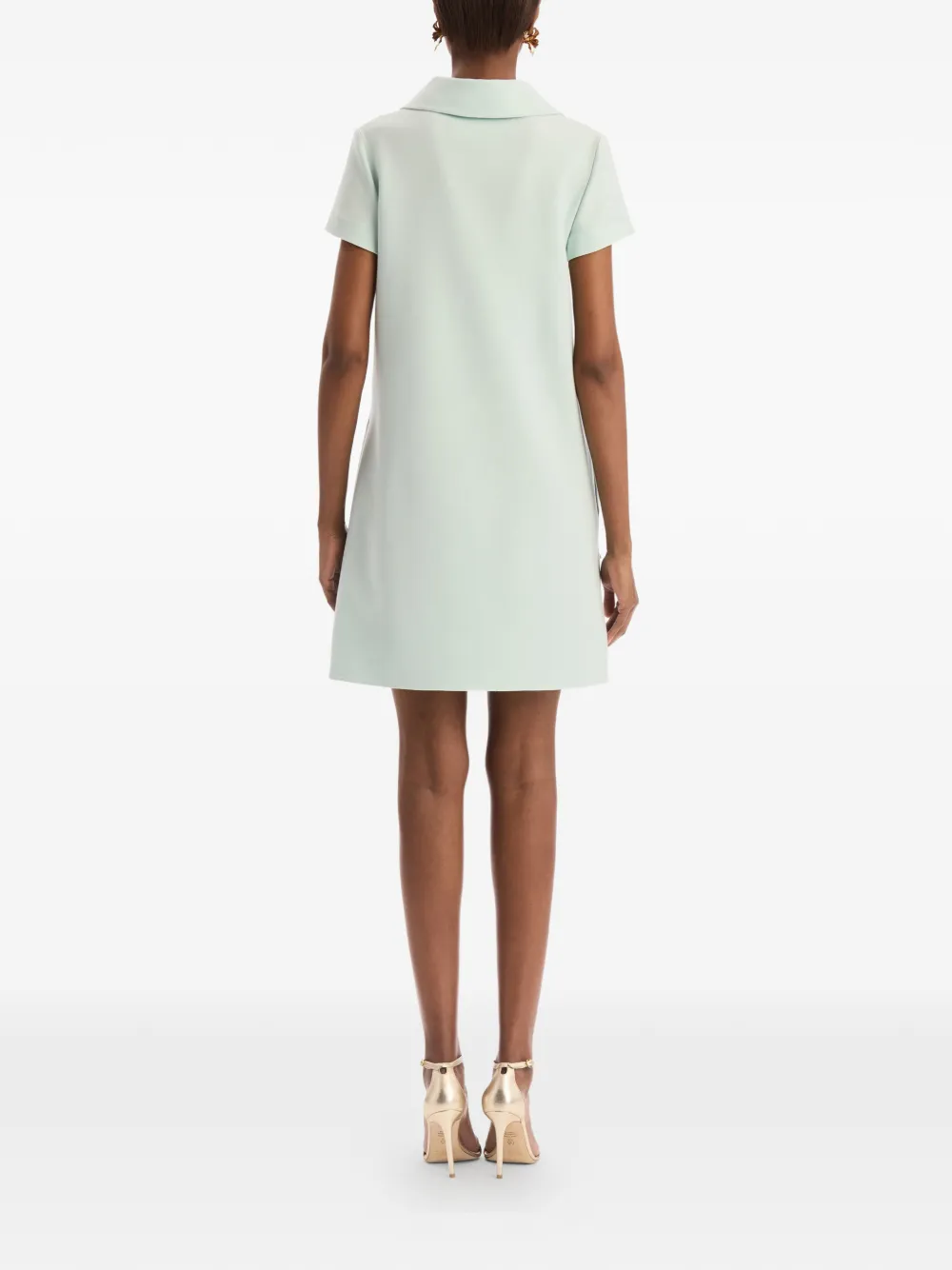 Oscar de la Renta Shiftjurk met gemixte bloemen Blauw