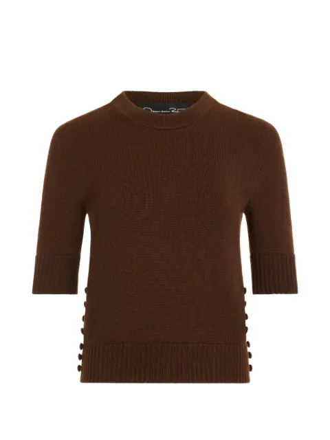 Oscar de la Renta — button-detail pullover
