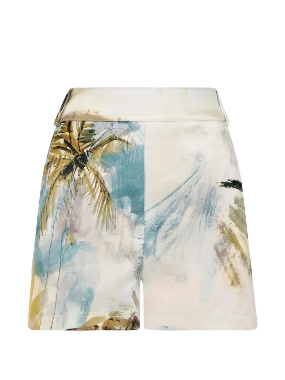 Oscar de la Renta Shorts Dominican Landscape - Toni neutri