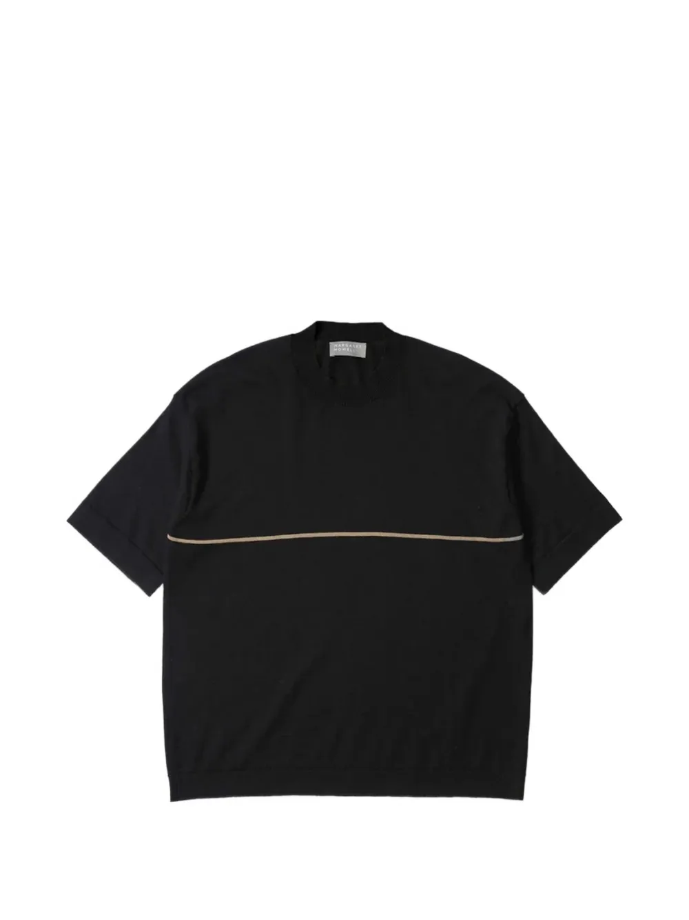 Margaret Howell fine-stripe T-shirt - Nero