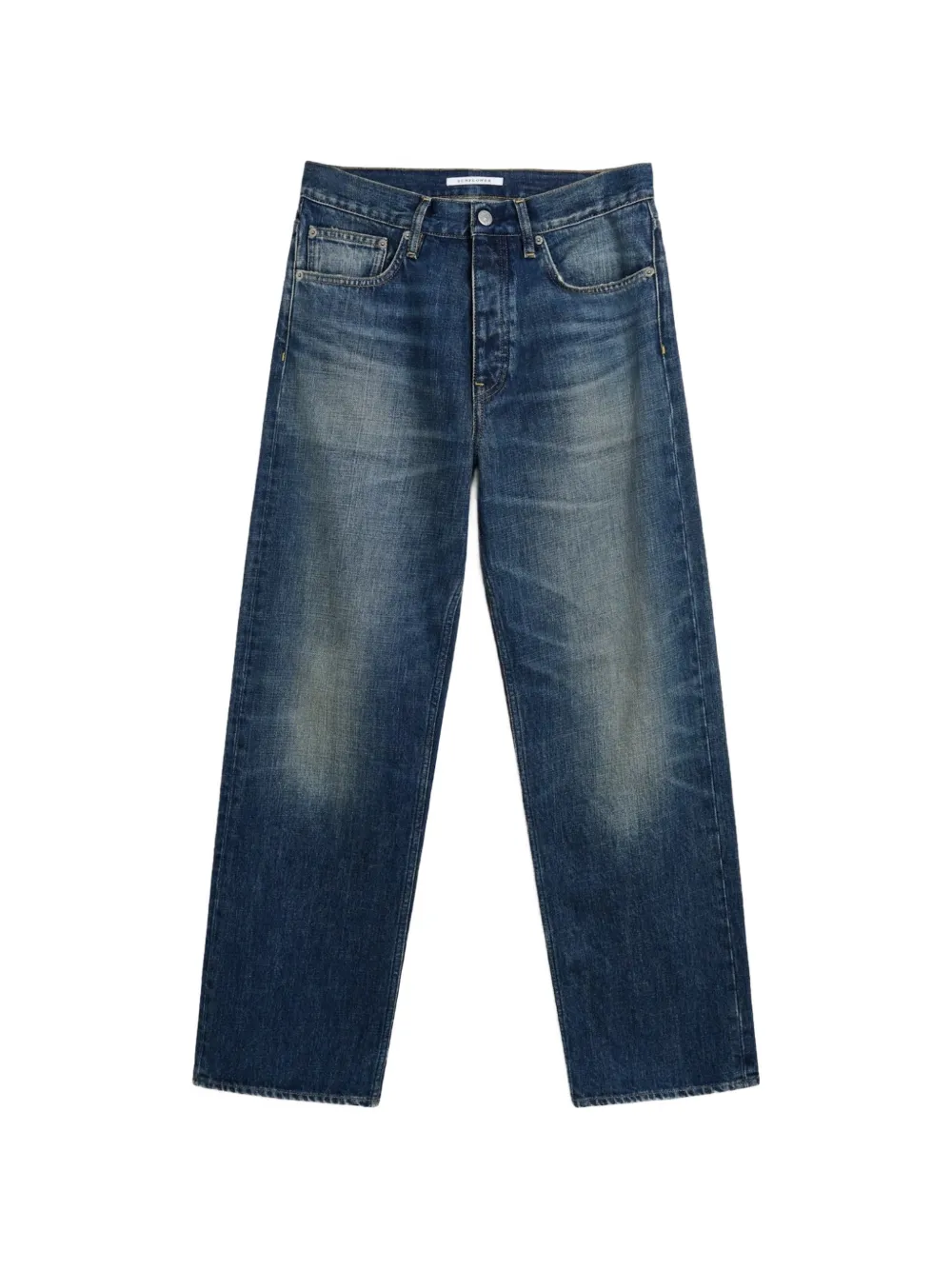 Sunflower faded-effect loose jeans - Blau