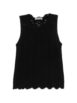 Pleats Please Issey Miyake ノースリーブ ブラウス | ブラック