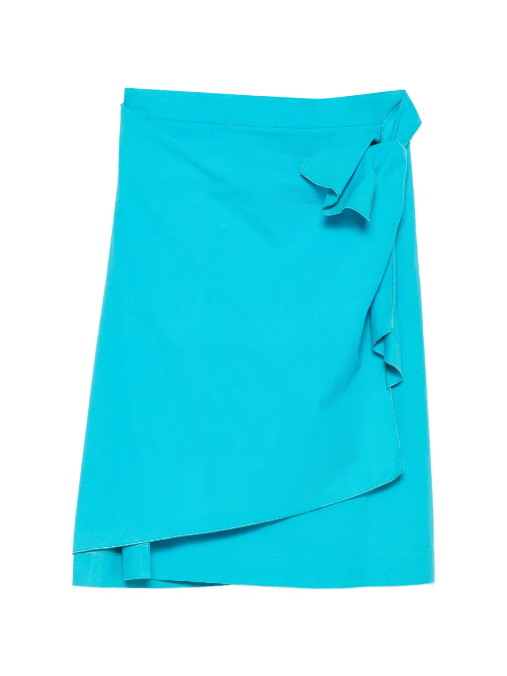 Saint Laurent Pre-Owned 1970s ruffled wrap midi skirt - Blu