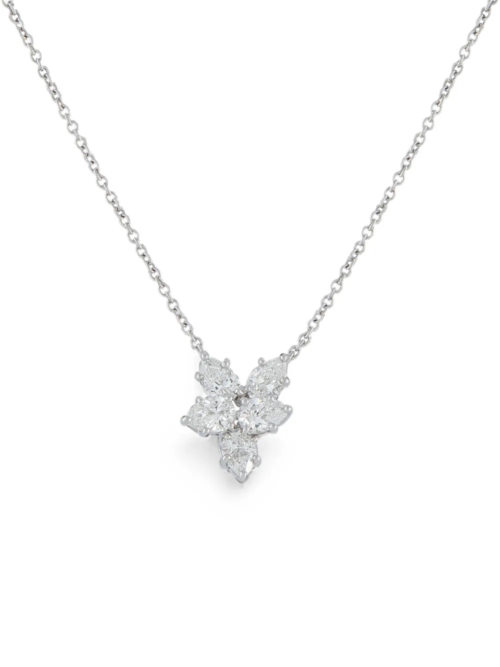 Harry Winston diamond pendant necklace - Silber