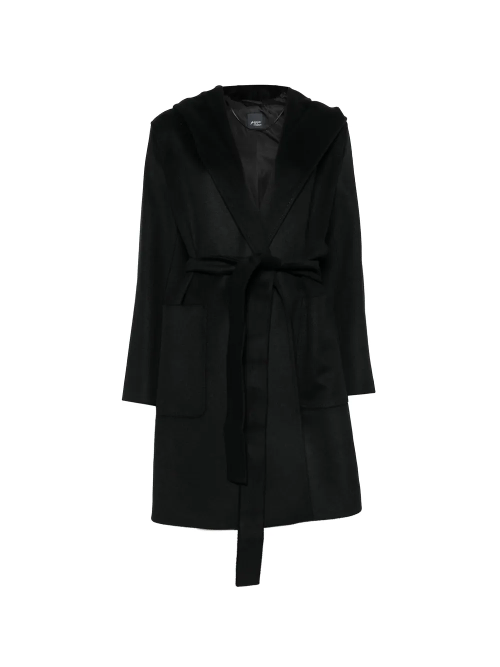 Marina Rinaldi hooded belted coat