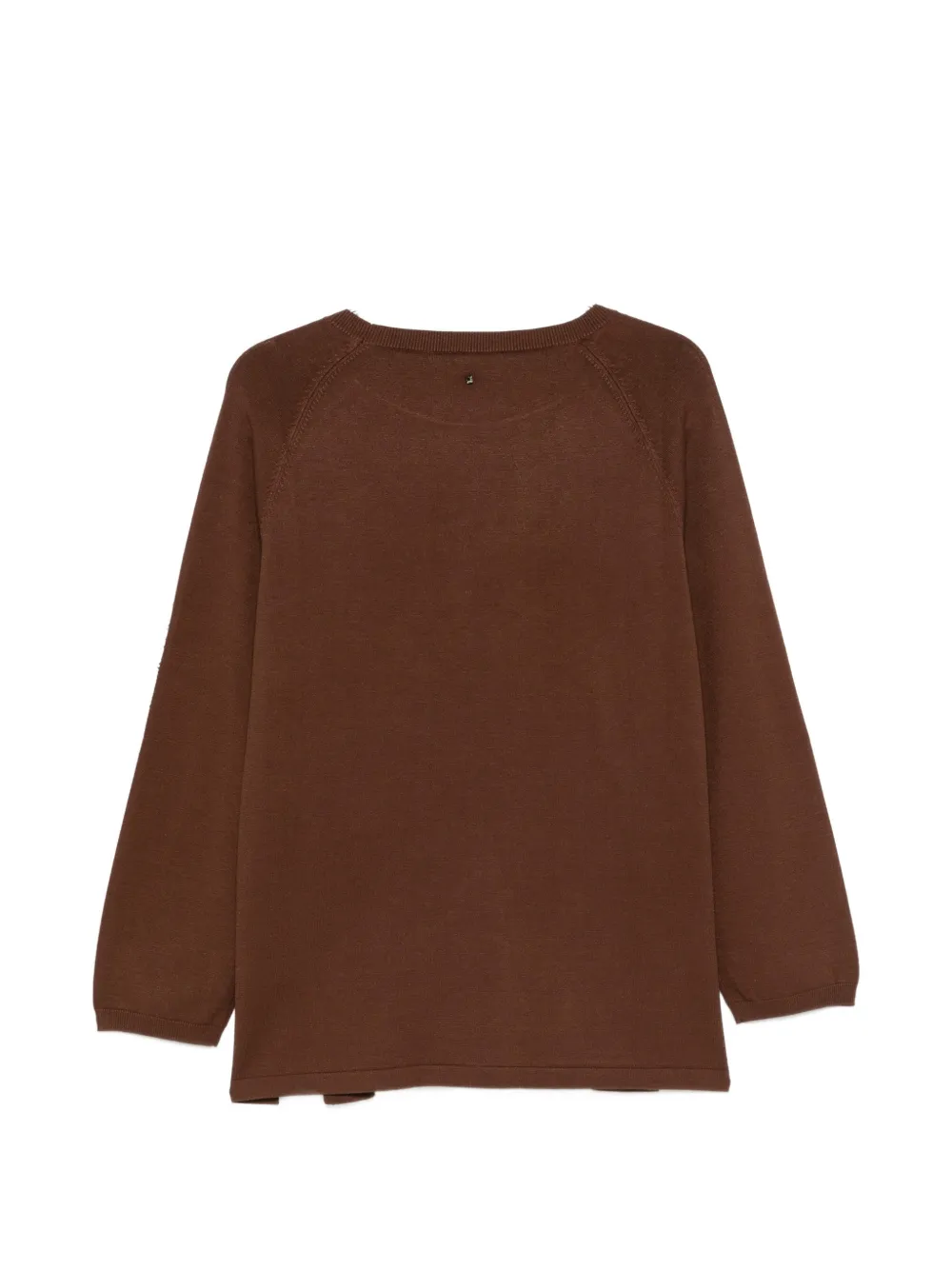 Marina Rinaldi Nocino sweater verfraaid met pailletten en raglan mouwen Bruin