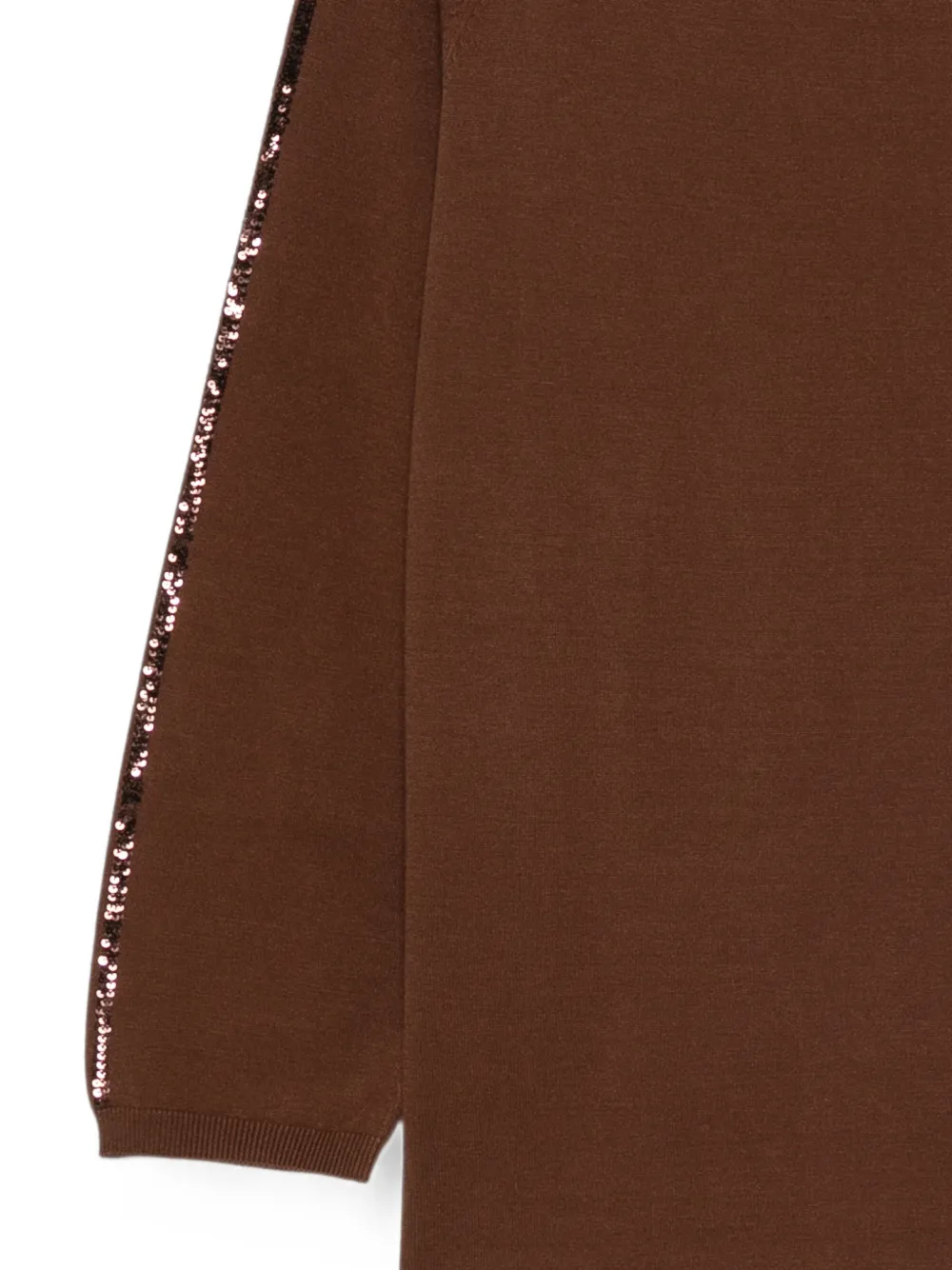 Marina Rinaldi Nocino sweater verfraaid met pailletten en raglan mouwen Bruin