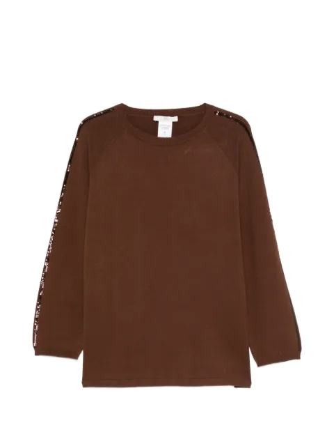 Marina Rinaldi Nocino sweater med pailletter og raglanærmer