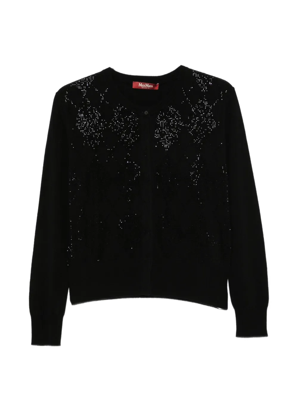 Max Mara rhinestone-embellished cardigan - Noir Max Mara rhinestone-embellished cardigan - Noir