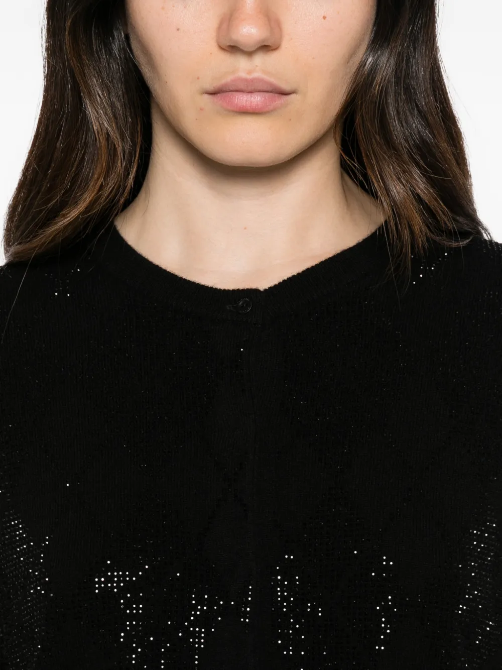 Max Mara Vest verfraaid met stras Zwart