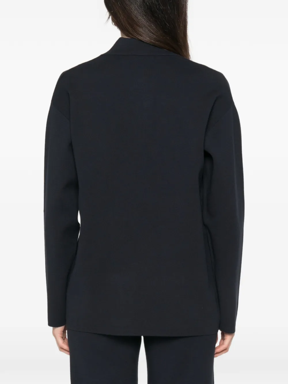 Max Mara Loncia jack met dubbele rij knopen en gekerfde revers Blauw