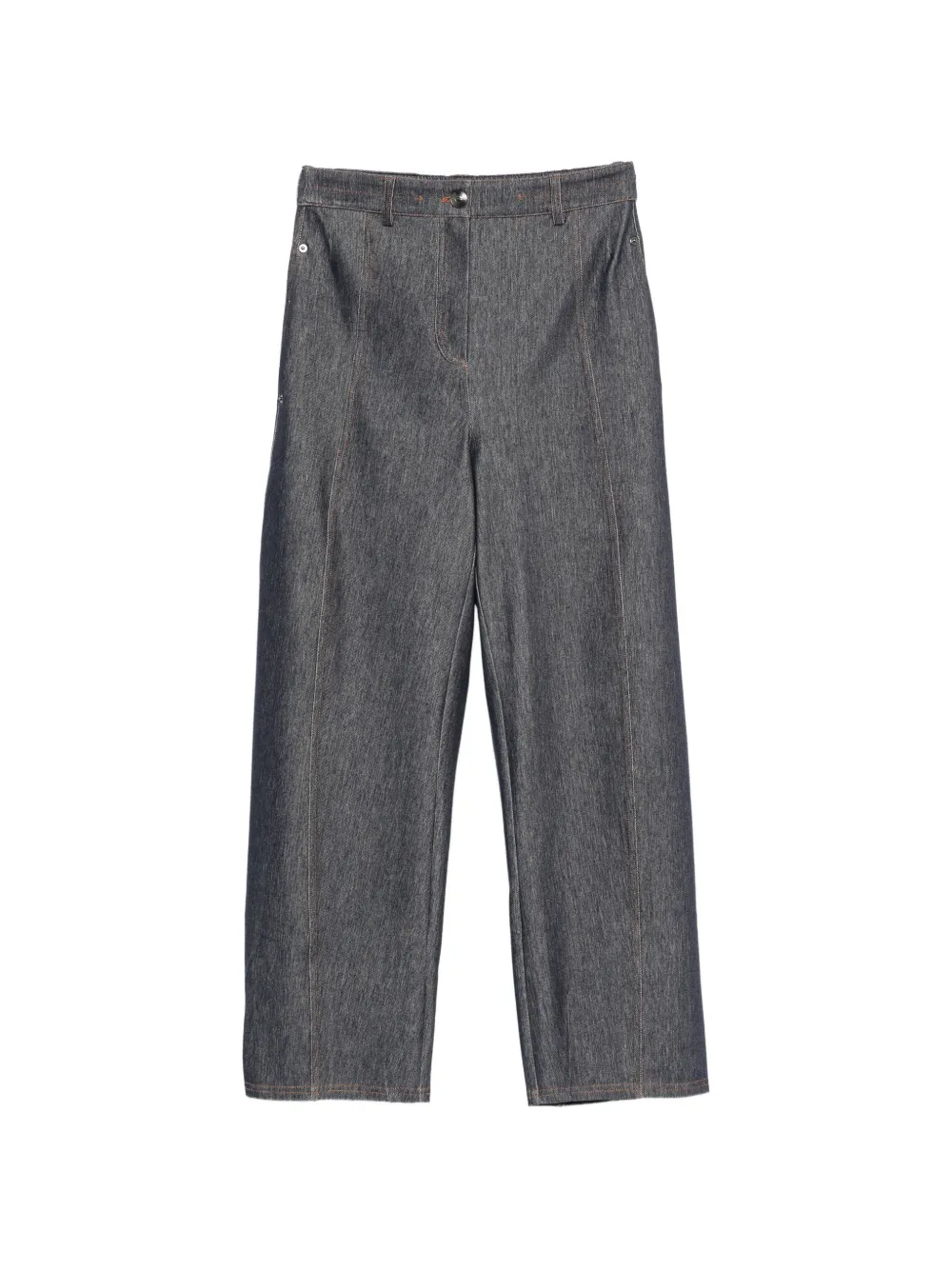 Max Mara Bevanda contrast-stitch jeans - Blau