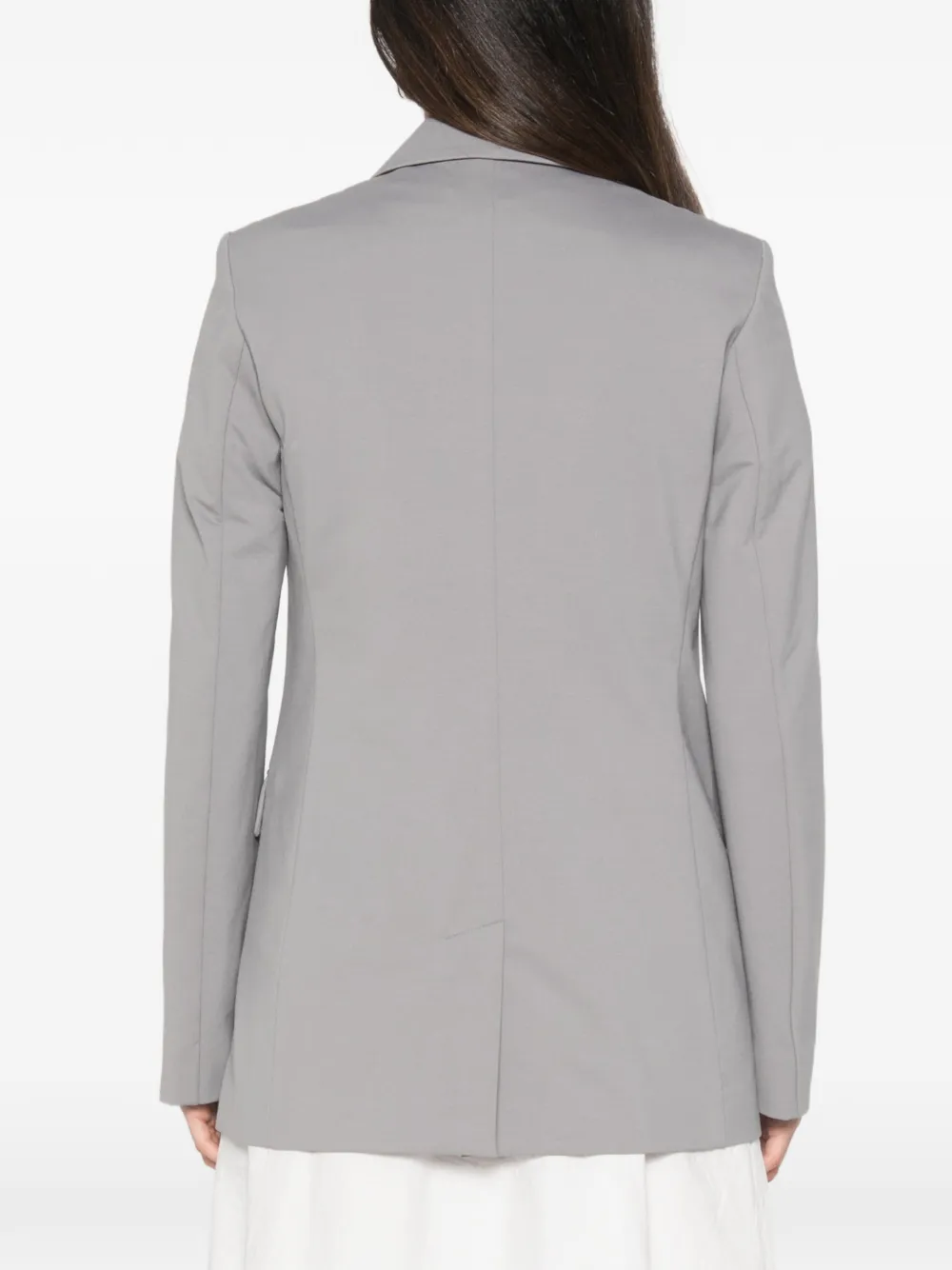 Max Mara Blazer met enkele rij knopen Grijs