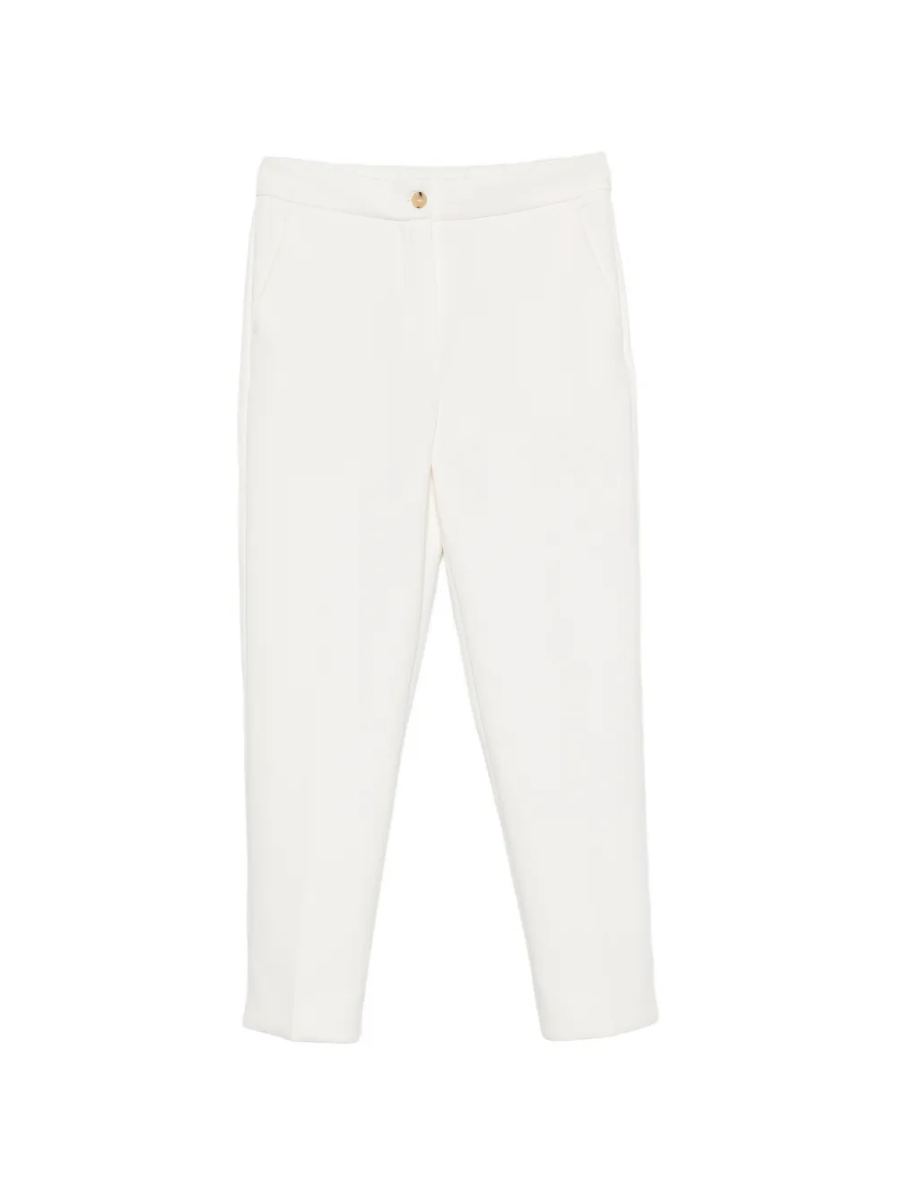 Max Mara Feroce split-hem tapered-leg trousers - Weiß