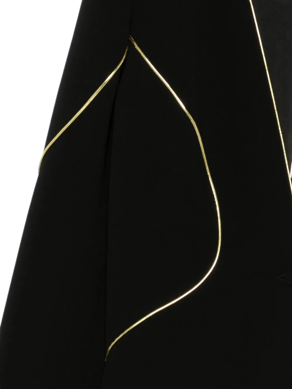 Marina Rinaldi Pietre kraagloze blazer met afwerking Zwart