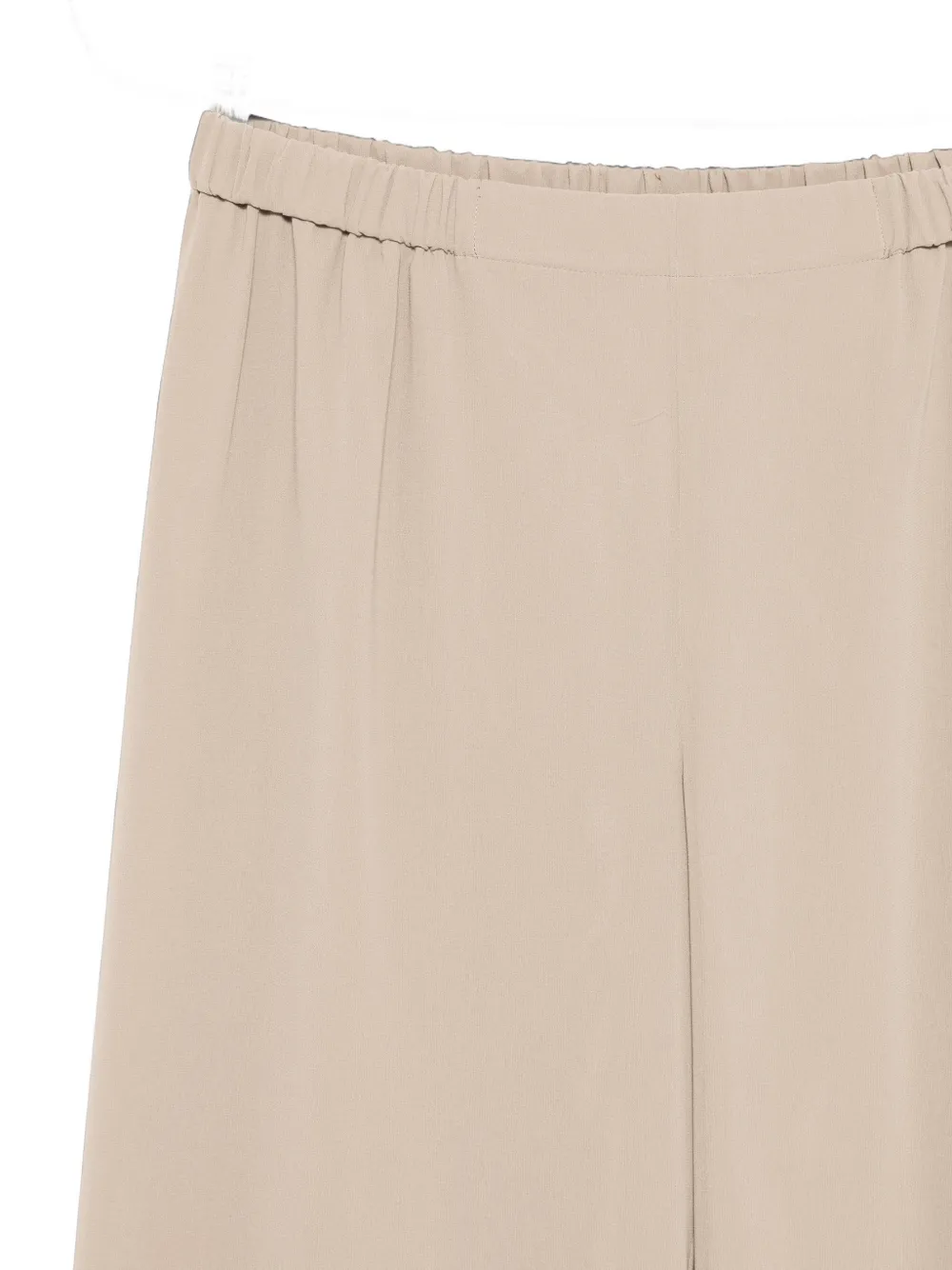 Marina Rinaldi Gamba palazzo broek met elastische taille Beige