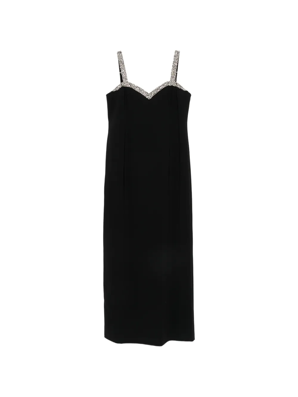 Marina Rinaldi Marmo crystal-embellished sleeveless maxi dress - Schwarz