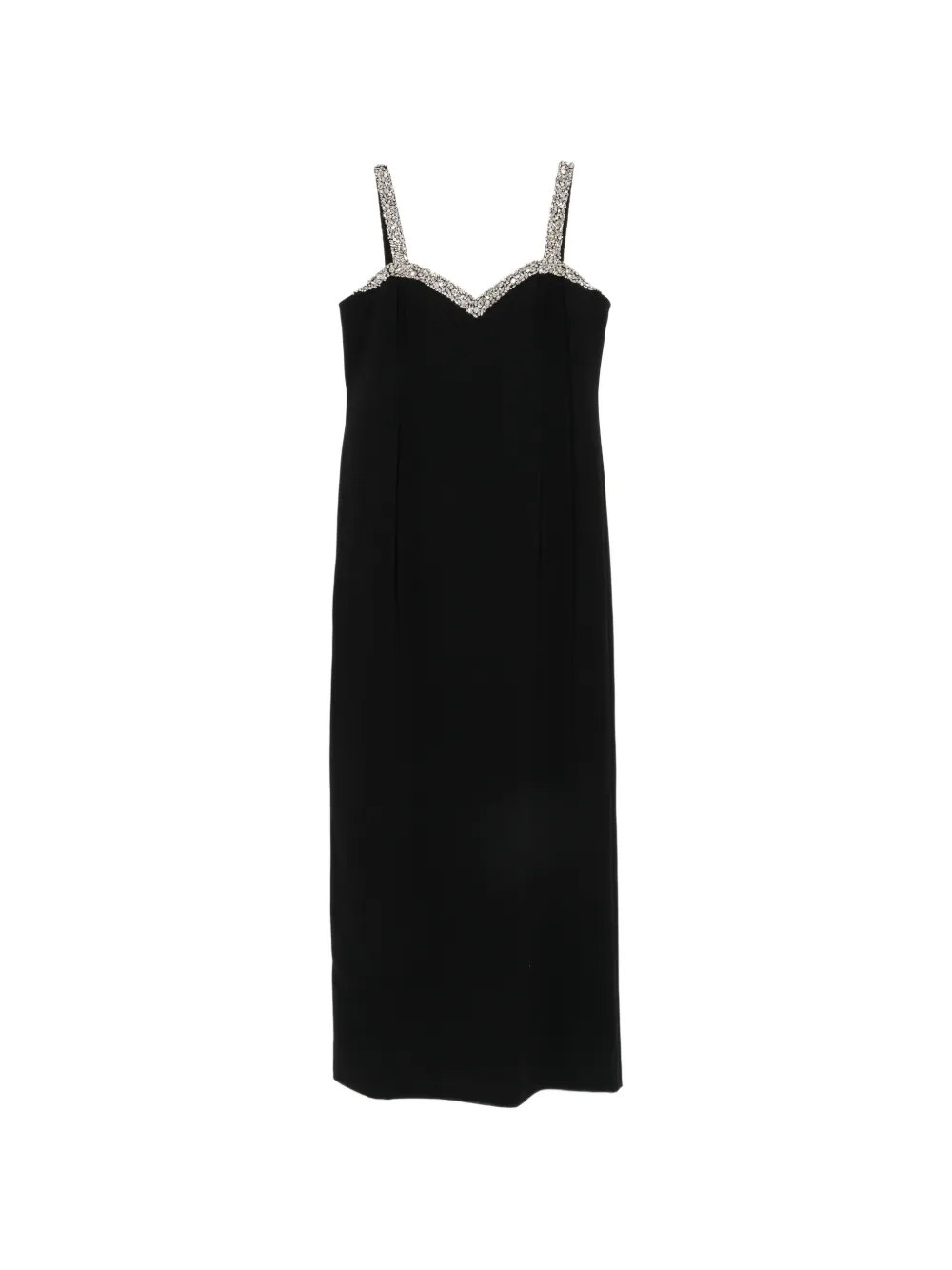 Marina Rinaldi Marmo crystal-embellished sleeveless maxi dress - Nero