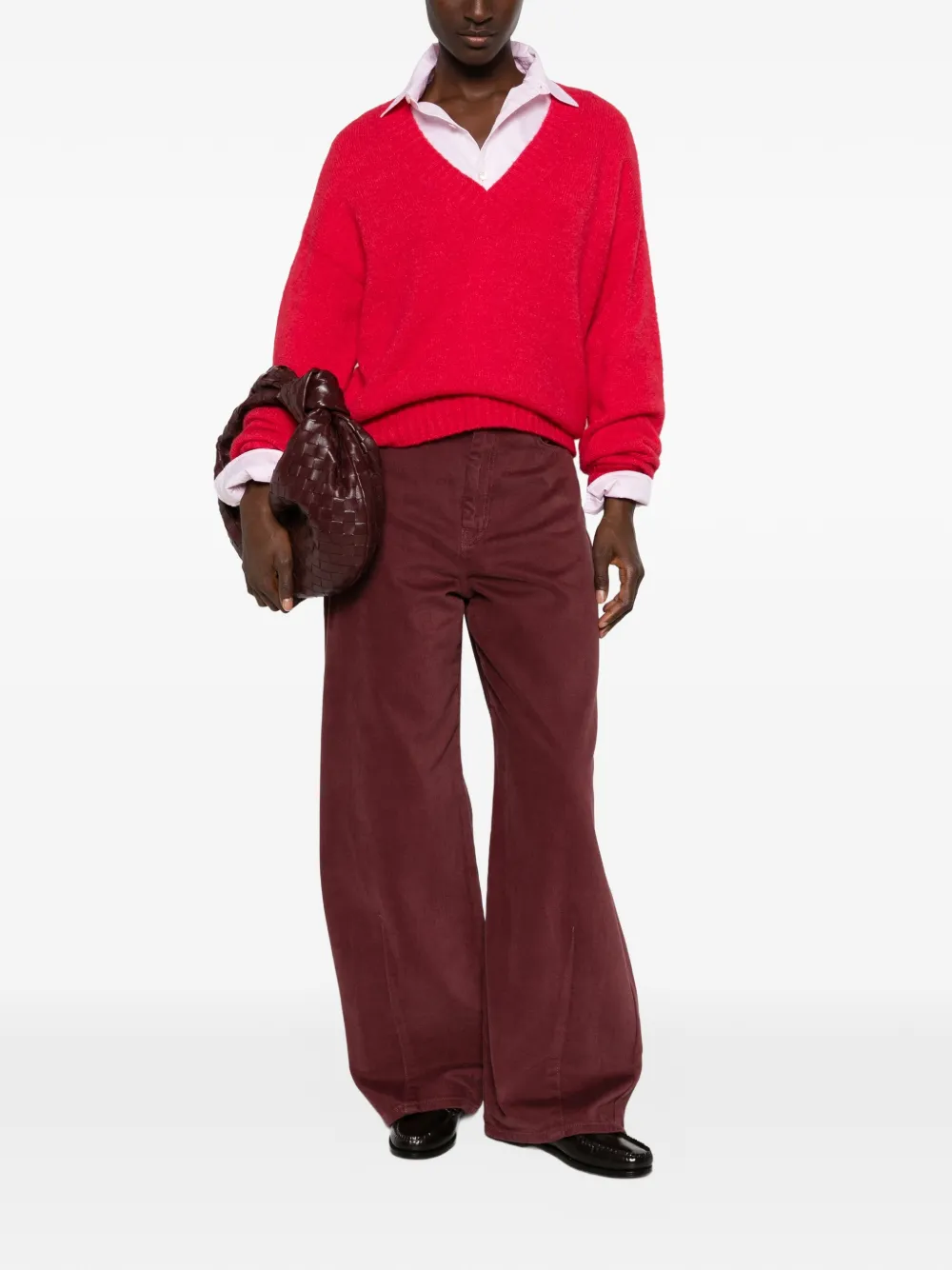 Weekend Max Mara Trui met V-hals Rood