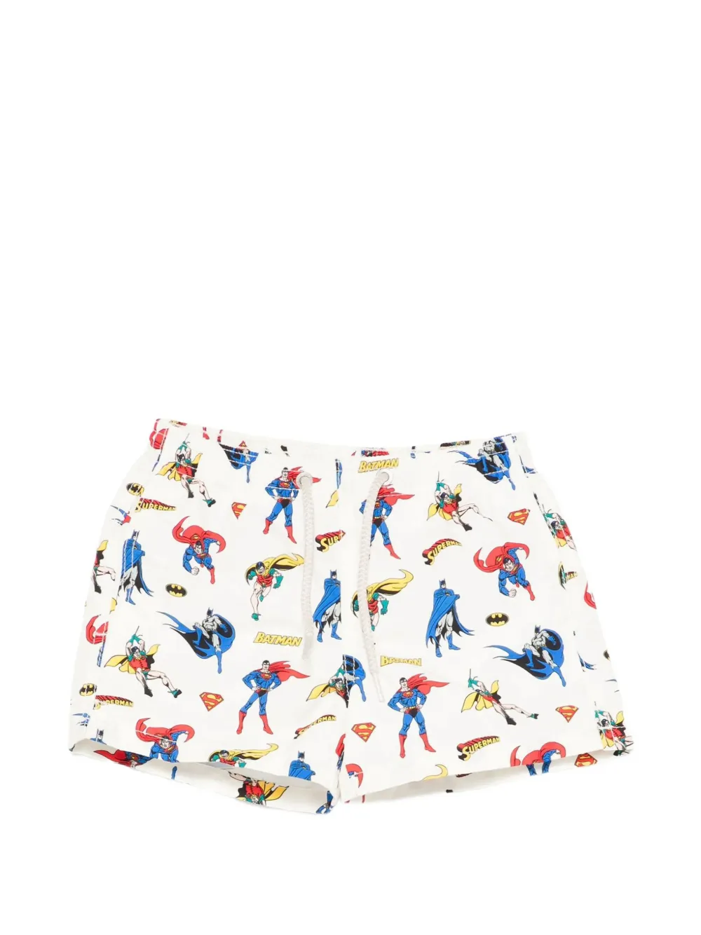 MC2 Saint Barth Kids graphic-print drawstring swim shorts - Weiß