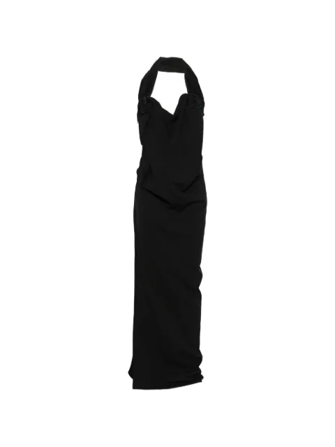 Magda Butrym vestido largo con detalle de roseta