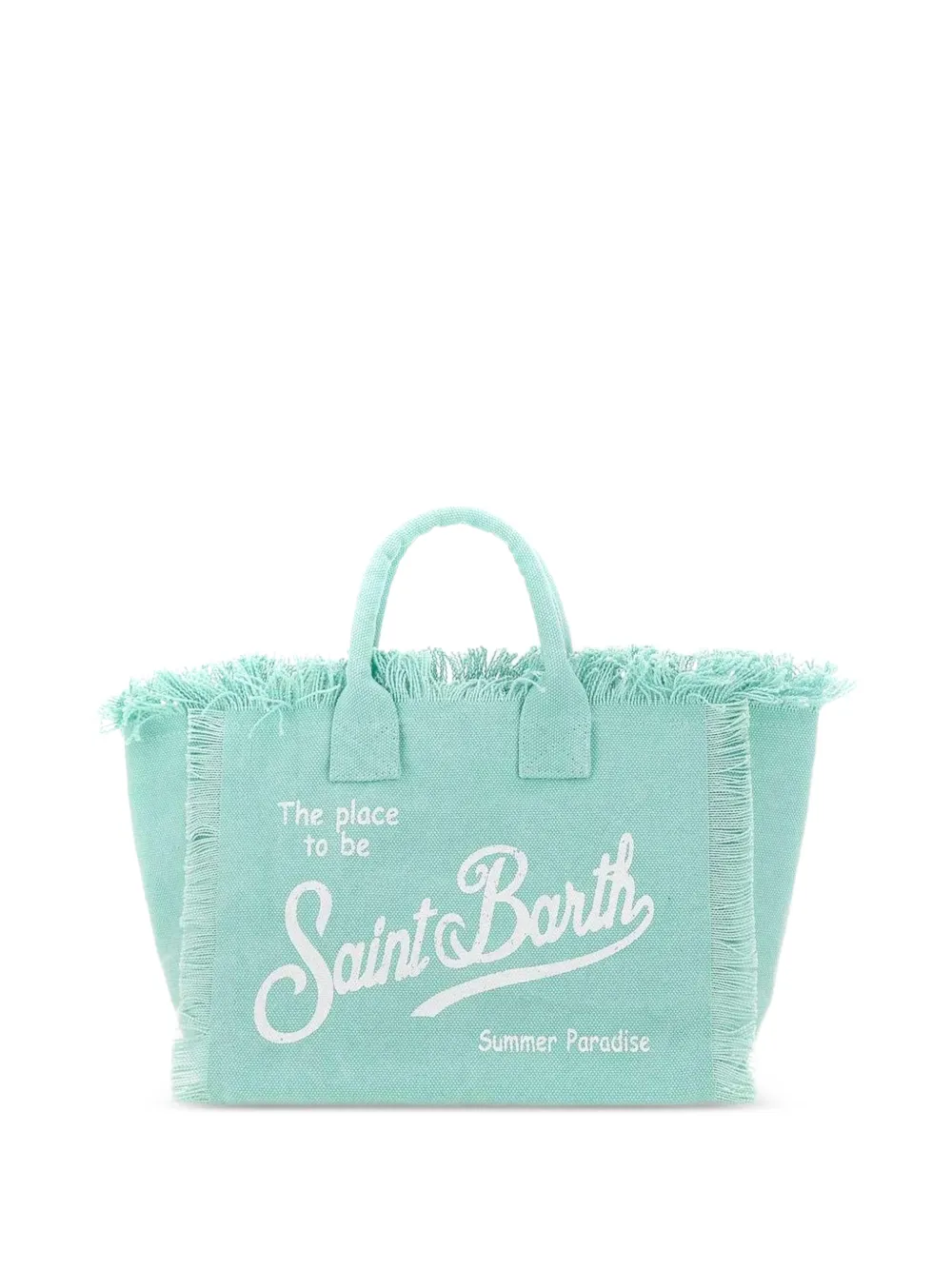 MC2 Saint Barth Kids Colette fringe-trim tote bag - Blau